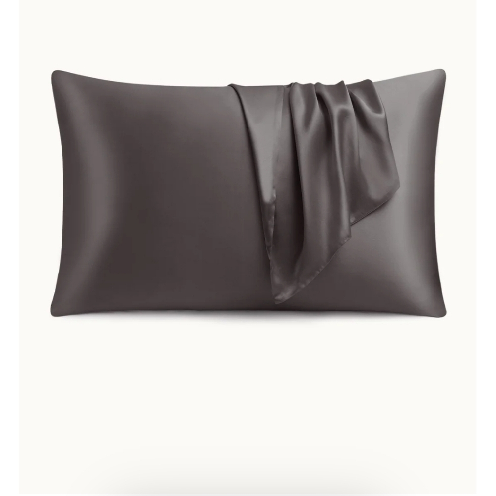 2- Thx Silk King 19mm Zipper Pillowcase Charcoal
